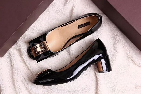 LV Shallow mouth Block heel Shoes Women--028